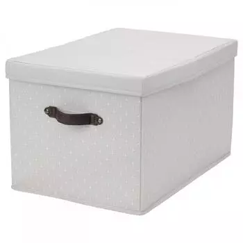 Крышка ящика для хранения IKEA BL DDRARE серая с узором 35х50х30 см
