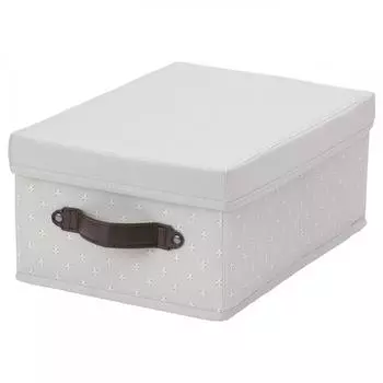 Крышка ящика для хранения IKEA BL DDRARE серая с рисунком 25x35x15 см