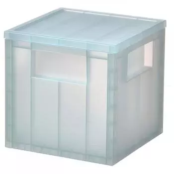 Крышка ящика для хранения IKEA PANSARTAX прозрачная серо-синяя 16,5x16,5x16,5 см