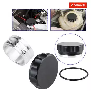 Крышка радиатора Крышка бензобака Алюминиевая крышка бака Аксессуары для модификации автомобиля Автомобильные аксессуары Запираемые универсальные Black