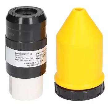 Крышка разъема шнура питания для автофургона с поворотным замком, защитная вилка 50 А 125 250 В переменного тока