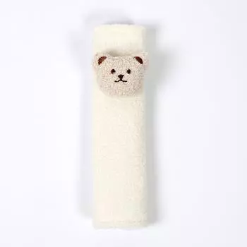 Крышка ручки автомобиля Защитная крышка рулевого колеса Медведь Крышка рулевого колеса Рукав рулевого колеса Seat Belt Cover коричневый