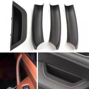 Крышка ручки передней двери салона автомобиля подходит для BMW X3 F25/ X4 F26 2011-2017 только для леворульной машины ручка двери style 3-Black