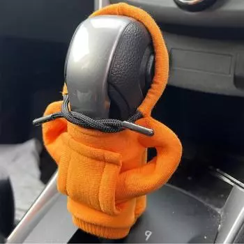 Крышка ручки переключения передач автомобиля, толстовка с капюшоном, толстовка с капюшоном, ручка переключения передач автомобиля, защитное украшение для салона автомобиля