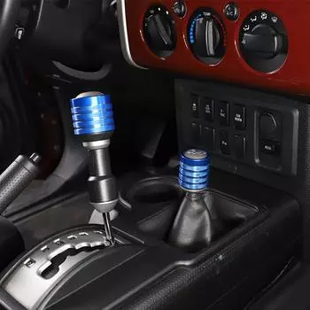 Крышка ручки переключения передач Крышка ручки переключения передач Металлическая модификация Крышка ручки переключения передач Крышка головки рычага переключения передач Аксессуары для салона автомобиля синий