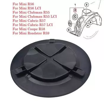 Крышка рулевой рубки автомобиля для MINI Cabrio R57 R56 Clubman R55 LCI Coupe R58 Roadster R59 Крышка доступа к передним колесам и фарам