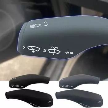 Крышка рычага переключения передач автомобиля для Tesla Model 3 / Y, защитный чехол для рычага переключения передач стеклоочистителя для Tesla, чехлы для ручек указателей поворота, салон автомобиля серый