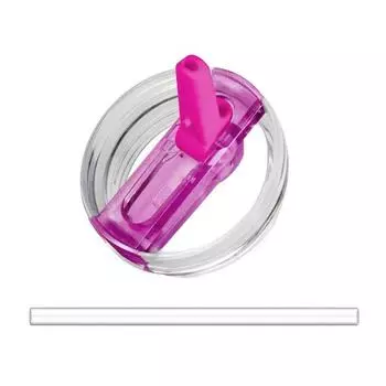 Крышка с откидной соломинкой для тамблера 40 унций, герметичная, сменная, не содержит БФА, многоразовая крышка для чашки для воды, сока, молока, чая