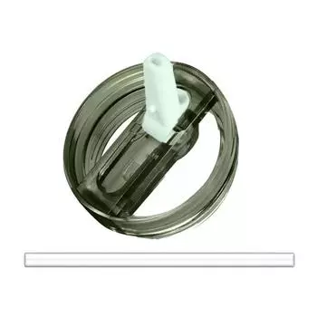 Крышка с откидной соломинкой для тамблера 40 унций, герметичная, сменная, не содержит БФА, многоразовая крышка для чашки для воды, сока, молока, чая