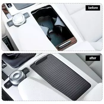 Крышка шторки центральной консоли автомобиля для Mercedes Benz C-Calss W204 S204 E-Class W212 W207 Внутренняя, строгое качество чёрный