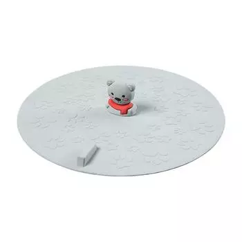 Крышка сливного отверстия раковины Защита от обратного запаха Защита от тараканов Многофункциональная силиконовая крышка для слива в полу серый