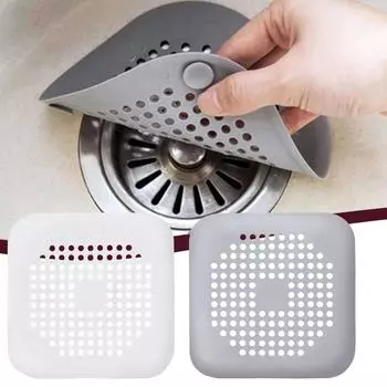 Крышка сливов для душа, силиконовая пробка для волос, фильтр для сливов в ванной, сетчатый фильтр для раковины в полу One size