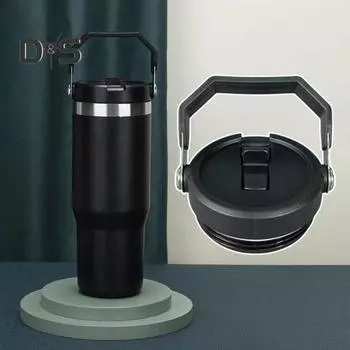 Крышка стакана на 20/30 унций с переносной ручкой, пищевой полипропилен, герметичная, брызгозащищенная, тонкая крышка стакана, сменный аксессуар для стакана армия зеленый