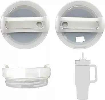 Крышка стакана на 40 унций, герметичная крышка для стакана, устойчивая к брызгам, отверстие для соломы, тонкая крышка стакана, сменный аксессуар для чашки зелёный