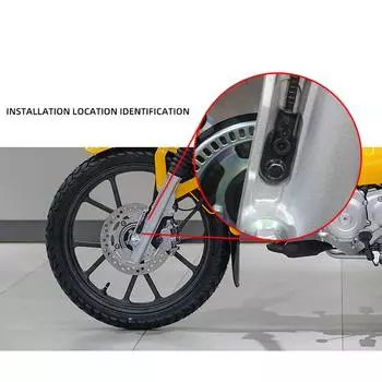 Крышка суппорта дискового тормоза переднего колеса мотоцикла для Cub 110 CC110, защитная плата дискового суппорта разноцветный