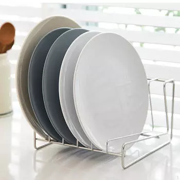 Крышка сушилки для посуды Органайзер для экономии места Хранение в шкафу и столовой 6 grid