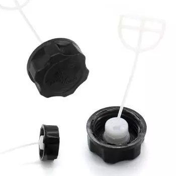 Крышка топливного бака подходит для различных триммеров, кусторезов, многофункциональных инструментов черного цвета