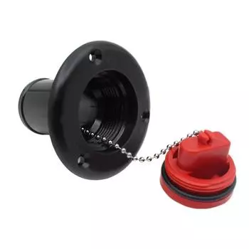 Крышка топливного люка из АБС-пластика 38 мм чёрный