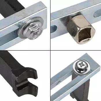 Крышка топливного насоса, съемник крышки бака, регулируемые инструменты для ремонта автомобиля, автомобильные аксессуары, универсальный гаечный ключ с 2 челюстями