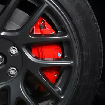 Крышка тормозного суппорта подходит для Tesla Model 3 18 19 дюймов, комплект ступицы колеса из алюминиевого сплава из 4 шт., аксессуары для автомобильного суппорта, с наклейками