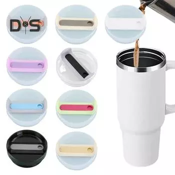 Крышка-трубочка для стакана 40 унций, устойчивая к проливам и брызгам, герметичная крышка для стакана, многоразовая крышка, не содержащая бисфенол-А, можно мыть в посудомоечной машине, универсальная крышка для стакана розы красного