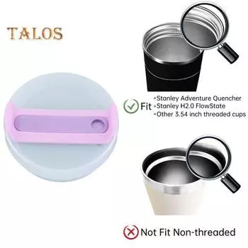 Крышка-трубочка для стакана 40 унций, устойчивая к проливам и брызгам, герметичная крышка для стакана, многоразовая крышка, не содержащая бисфенол-А, можно мыть в посудомоечной машине, универсальная крышка для стакана чёрный