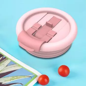 Крышка-трубочка для стакана сменная силиконовая герметичная многоразовая устойчивая к брызгам крышка стакана совместима с аксессуарами для стаканов объемом 40 унций синий