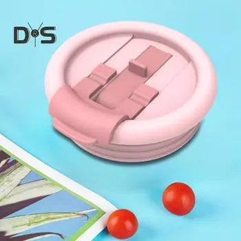 Крышка-трубочка для стакана сменная силиконовая герметичная многоразовая устойчивая к брызгам крышка стакана совместима с аксессуарами для стаканов объемом 40 унций чёрный