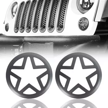 Крышка указателя поворота, вставка для поворотника для Jeep JK Wrangler и Unlimited 2007 2008 2009 2010 2011 2012 2013 2014 2015 2016 17-18 чёрный