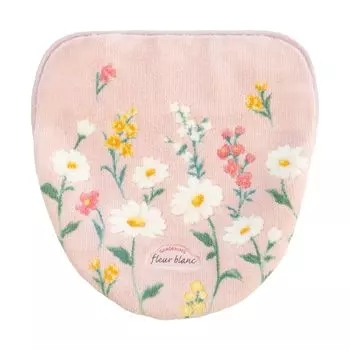 Крышка унитаза OKA Fleur Blanc, тип Drenimo, розовая, цветочная, обычная (O/U/Уборка/Отопление) (Моющийся, Адсорбционный, Паста, Узор, Женский, Тип)