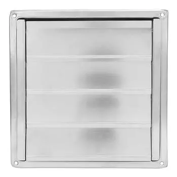 Крышка вентиляционного отверстия сушилки, квадратная, 4 дюйма, из нержавеющей стали 304, внешняя стенка, вентиляционная крышка с нейлоновой сеткой для хранения