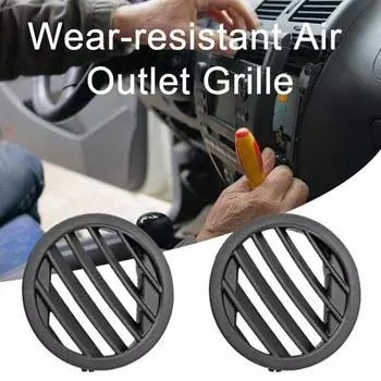 Крышка вентиляционной решетки для Benz GLK X204 2009-2016, устойчивая к царапинам конструкция, круглая решетка выпускного отверстия небольшого размера Right чёрный