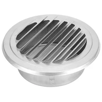 Крышка вентиляционной трубы, плоская решетка, воздуховод, вентиляционный колпак, нержавеющая сталь 304, диаметр 125 мм, ветрозащитный