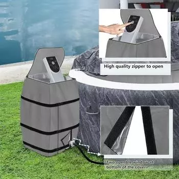 Крышка водонепроницаемая, пылезащитная, солнцезащитная, застежка-молния, всепогодная защита, гидромассажная ванна