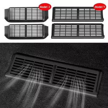 Крышка воздуховода под сиденьем для Tesla Model 3 Y 2024 2024 2024 Аксессуары Центральная консоль Задняя решетка для защиты воздуховода заднего сиденья