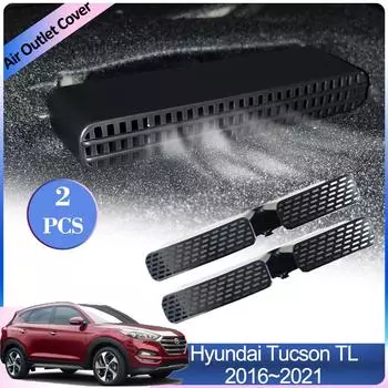 Крышка воздухозаборника для Hyundai Tucson TL 2016~2024 Автомобильный кондиционер под задним сиденьем Защита вентиляции Выхлопная система Аксессуары для интерьера
