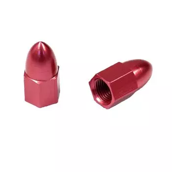 Крышка воздушного клапана мотоцикла MOTO BASE | MBAP-AVC-02 | Красный (пуля) Bullet type