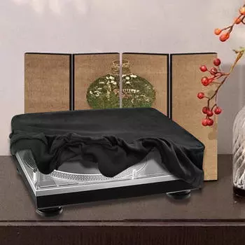 Крышка вращающейся пластины пыли, манга, защита от полки стипендия чёрный