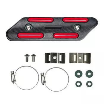 Крышка выхлопной трубы мотоцикла, противоожоговая теплоизоляция, универсальная защитная накладка выхлопной трубы мотоцикла, защитный щиток, модификация, запасные части зелёный