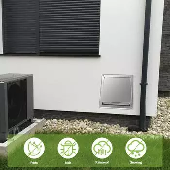 Крышка выпускного отверстия из нержавеющей стали 304 для нагрева и охлаждения, 4-дюймовая крышка вентиляционного отверстия для сушилки, воздуховод, вентиляционная решетка для выхлопной системы