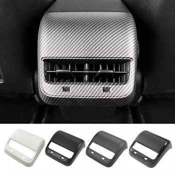 Крышка выпускного отверстия заднего воздуховода автомобиля, внутренняя крышка выпускного отверстия заднего воздуховода для Tesla Model 3 2017-2022 Model Y 2019-2022 #468125 матово-белый