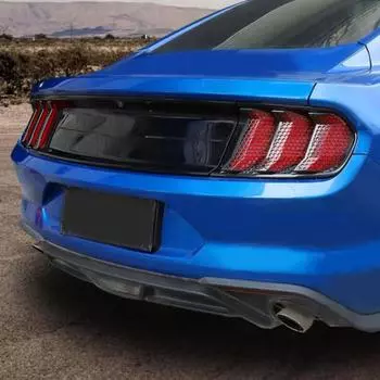 Крышка заднего фонаря автомобиля Honeycomb Stereo Smoked Black Задний фонарь Декоративная наклейка для Ford Mustang 2018 2019 2020 Аксессуары