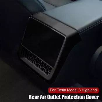 Крышка заднего стекла для Tesla Highland ABS рама протектор отделка воздуховода защитная крышка автомобильные аксессуары для интерьера