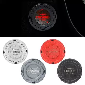 Крышка замка зажигания автомобиля, кнопка поворота, защитный колпачок, стопорное кольцо для мотоцикла, декоративная наклейка для интерьера чёрный