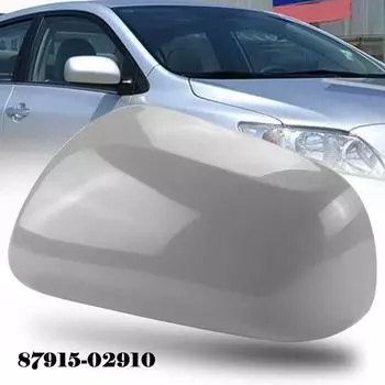 Крышка зеркала крыла 25x14,2 см 9,84x5,59 дюйма, АБС-пластик, серый цвет