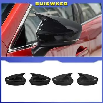 Крышка зеркала заднего вида, боковое зеркало заднего вида для Mazda 6 Atenza 2017 - 2025, карбоновый вид, рог быка, отделка крышки зеркала заднего вида