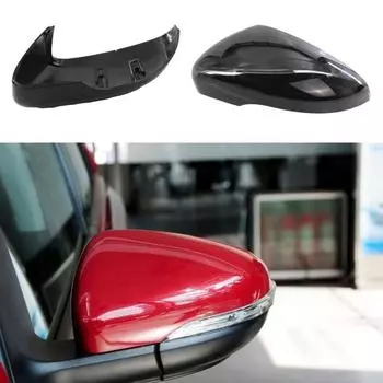 Крышка зеркала заднего вида, черная глянцевая передняя крышка зеркала заднего вида, правая, левая, для водителя автомобиля Left