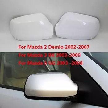 Крышка зеркала заднего вида на дверь автомобиля для Mazda 2 Demio 2002-2007 3 BK 2003-2009 6 GG 2003 Right side