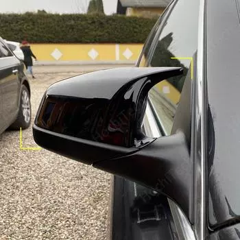 Крышка зеркала заднего вида с боковым крылом для BMW 5 6 7 серии F01 F02 F03 F04 F06 F07 F10 F11 F12 F13 Carbon Black, высококачественные типы