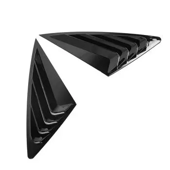 Крышка жалюзи заднего окна автомобиля, боковая оконная решетка, декоративная панель, рамка, вентиляционный люк, жалюзи чёрный